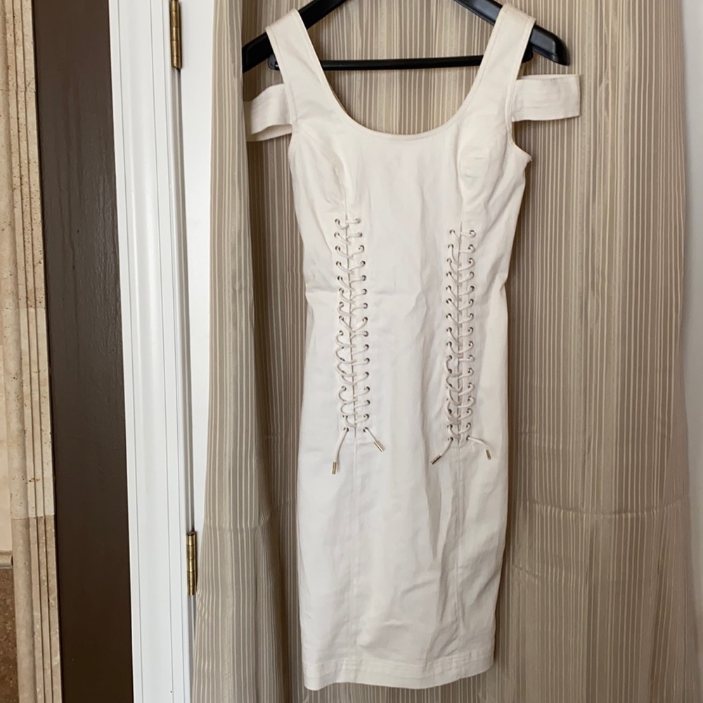 Bebe white dress